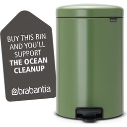 NewIcon - Pattumiera a Pedale 20 L con Inserto in Plastica