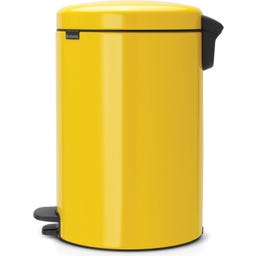 NewIcon - Pattumiera a Pedale 20 L con Inserto in Plastica