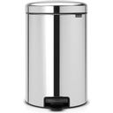 NewIcon - Pattumiera a Pedale 20 L con Inserto in Plastica