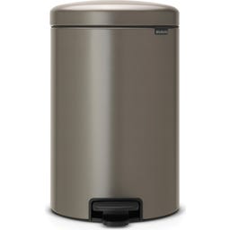 NewIcon - Pattumiera a Pedale 20 L con Inserto in Plastica