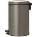 NewIcon - Pattumiera a Pedale 20 L con Inserto in Plastica