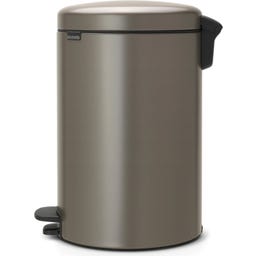 NewIcon - Pattumiera a Pedale 20 L con Inserto in Plastica