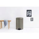 NewIcon - Pattumiera a Pedale 20 L con Inserto in Plastica