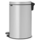 NewIcon - Pattumiera a Pedale 20 L con Inserto in Plastica