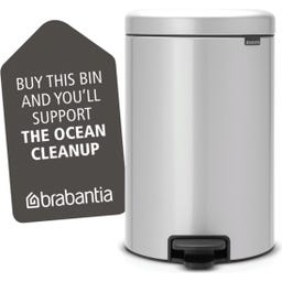 NewIcon - Pattumiera a Pedale 20 L con Inserto in Plastica