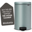NewIcon - Pattumiera a Pedale 20 L con Inserto in Plastica