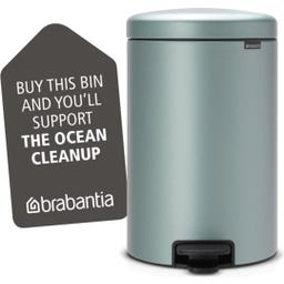 NewIcon - Pattumiera a Pedale 20 L con Inserto in Plastica