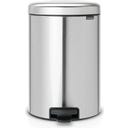NewIcon - Pattumiera a Pedale 20 L con Inserto in Plastica