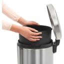 NewIcon - Pattumiera a Pedale 20 L con Inserto in Plastica
