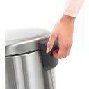 NewIcon - Pattumiera a Pedale 20 L con Inserto in Plastica