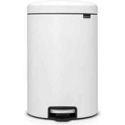 NewIcon - Pattumiera a Pedale 20 L con Inserto in Plastica