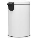 NewIcon - Pattumiera a Pedale 20 L con Inserto in Plastica