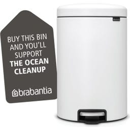 NewIcon - Pattumiera a Pedale 20 L con Inserto in Plastica