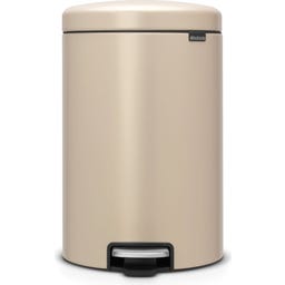 NewIcon - Pattumiera a Pedale 20 L con Inserto in Plastica