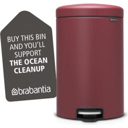 NewIcon - Pattumiera a Pedale 20 L con Inserto in Plastica