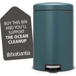 NewIcon - Pattumiera a Pedale 20 L con Inserto in Plastica