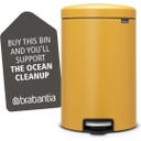 NewIcon - Pattumiera a Pedale 20 L con Inserto in Plastica
