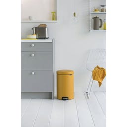 NewIcon - Pattumiera a Pedale 20 L con Inserto in Plastica