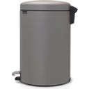 NewIcon - Pattumiera a Pedale 20 L con Inserto in Plastica
