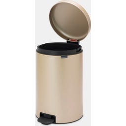 NewIcon - Pattumiera a Pedale 20 L con Inserto in Plastica