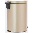 NewIcon - Pattumiera a Pedale 20 L con Inserto in Plastica
