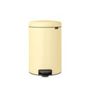 NewIcon - Pattumiera a Pedale 20 L con Inserto in Plastica