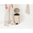 NewIcon - Pattumiera a Pedale 20 L con Inserto in Plastica