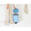 NewIcon - Pattumiera a Pedale 20 L con Inserto in Plastica