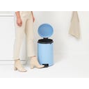 NewIcon - Pattumiera a Pedale 20 L con Inserto in Plastica