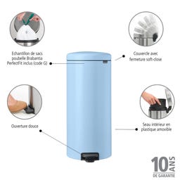 Brabantia NewIcon Pedaalemmer, 30 Liter