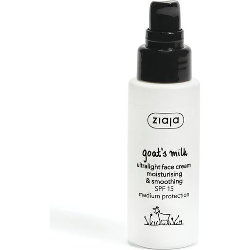 goat's milk ultralight moisturising & smoothing face cream SPF15 - 50 ml