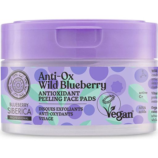 Natura Siberica Blueberry Anti-Ox Peeling Face Pads - 20 Pcs