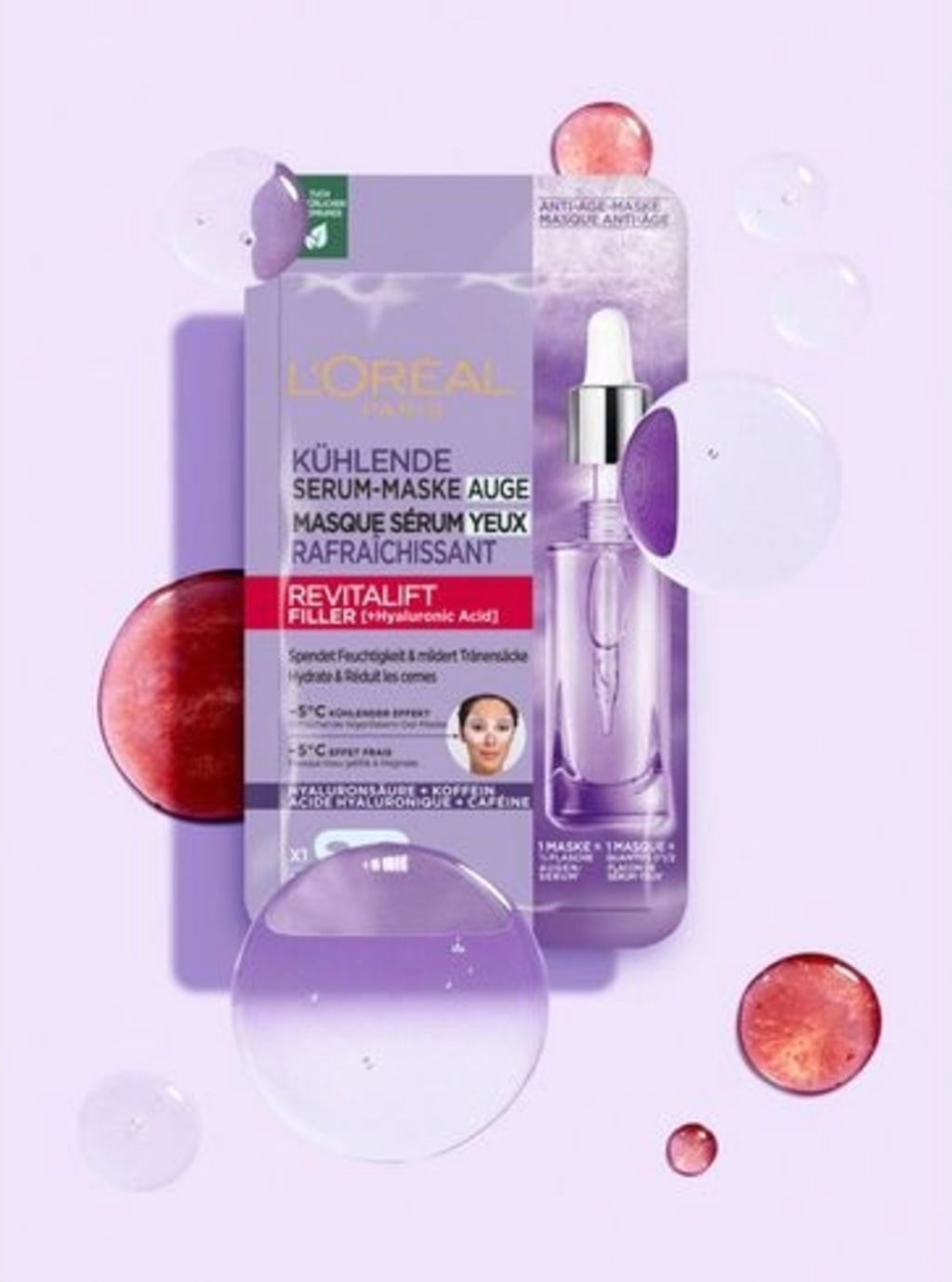 REVITALIFT Filler Masque Tissu Sérum Spécial Yeux - 1 pcs