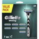 Gillette Razor Mach3 + 8 System Blades - 1 Pc