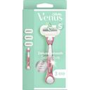 Venus Deluxe Smooth Sensitive Rosegold brivnik + 3 glave brivnika - 1 kos