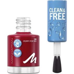 MANHATTAN Lak za nohte Clean & Free - 156 - Poppy Pop Red