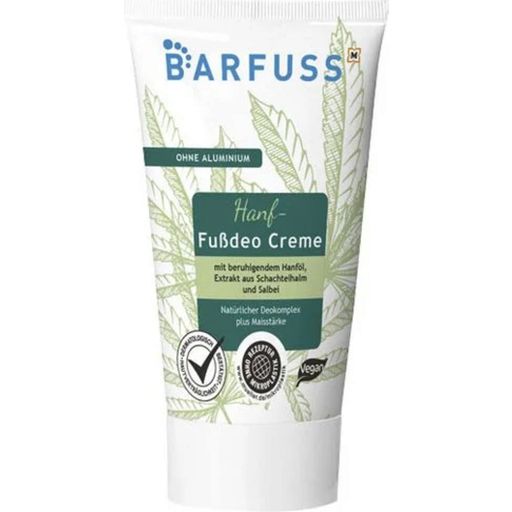 BARFUSS Fußdeo Creme Hanföl & Salbei - 75 ml