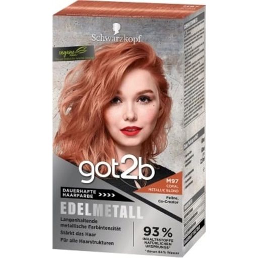 got2b Precious Metal Hair Colour M97 Coral Metallic Blonde - 1 Pc
