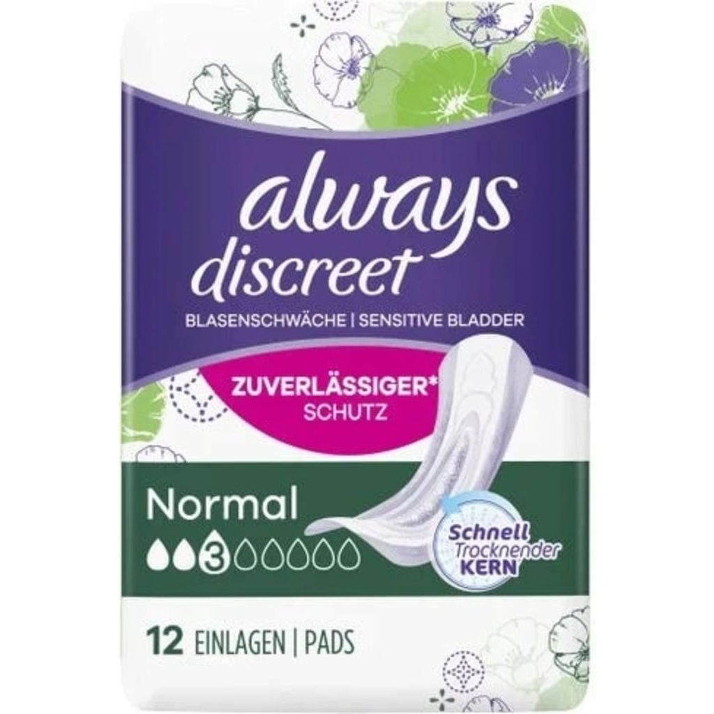 always Discreet Incontinence Pads Normal, 96 Pcs - oh feliz International  Online Shop
