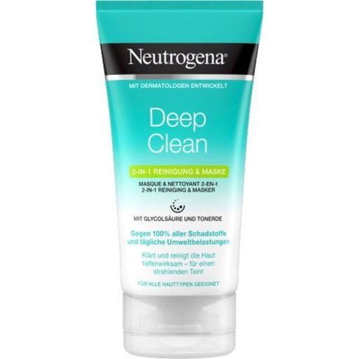 Neutrogena Deep Clean 2-in-1 Cleanser & Mask - 150 ml