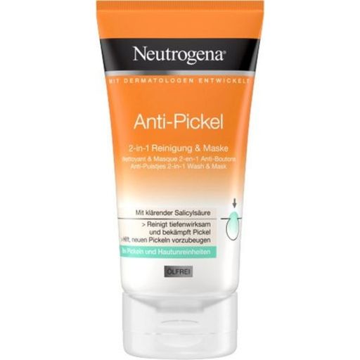 Neutrogena Anti-Pickel 2in1 Reinigung und Maske - 150 ml