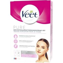 Veet PURE Cream Set de Depilação Facial - 100 ml