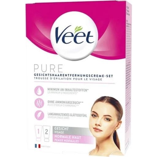 Veet PURE Cream Hair Removal for the Face Set - 100 ml