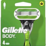 Gillette Body Razor Blades, 4-piece pack
