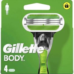Gillette Body - Lâminas de Substituição - 4 peças - 4 Unidades