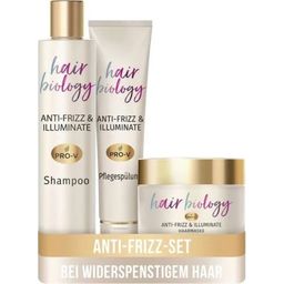 Hair Biology set za nego las Anti-Frizz & Illuminate - 1 set