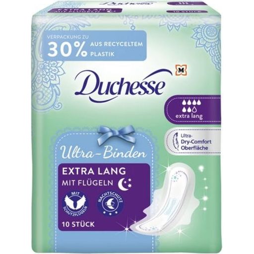 Duchesse Almofadas de Higiene Extra com Asas - 10 Unidades