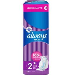 always Maxi Pads -  Long with Wings - 14 Pcs