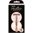 Intuition Rose Gold Safety Razor with 10 Blades - 1 Pc
