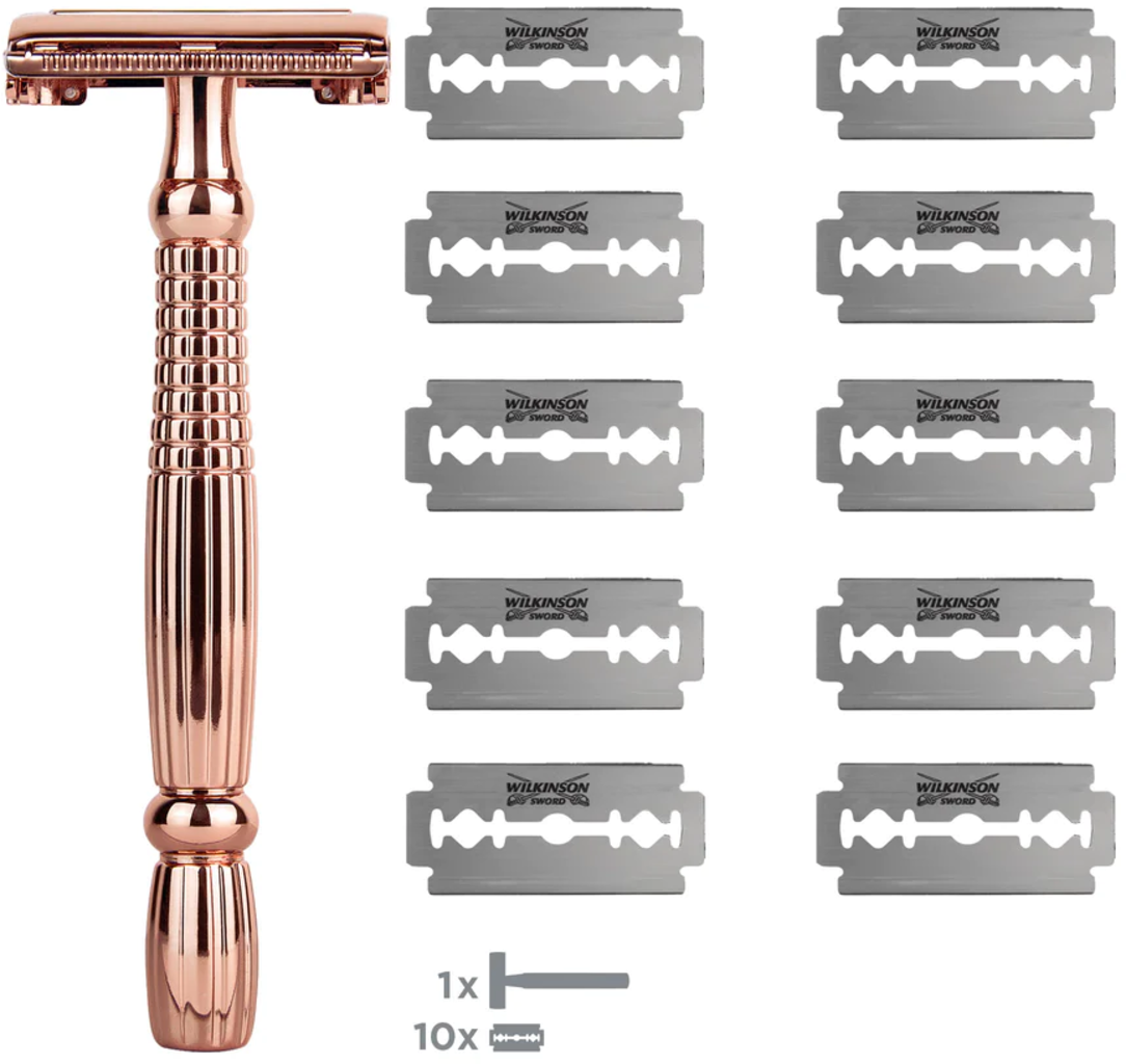 Wilkinson Sword Rasoir de Sécurité Intuition Rose Gold - 1 pcs